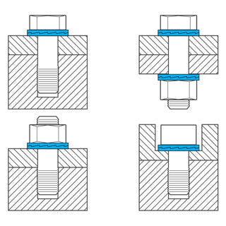 Nord-Lock Wedge Locking Steel Washers